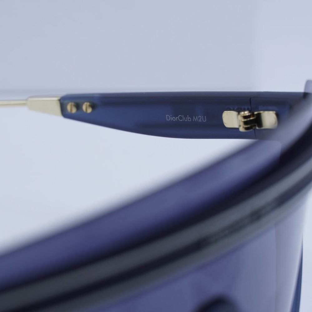 Dior DIORCLUB M2U 31B7 Shield Sunglasses - Matte Navy Blue - Picture 7 of 13